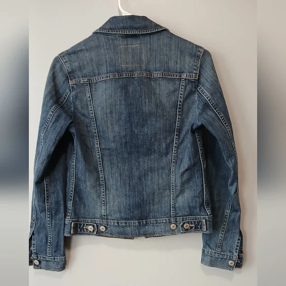 Levi's Jean Jacket Women's Small Coastal Cowgirl Trucker Denim - Picture 6 of 6